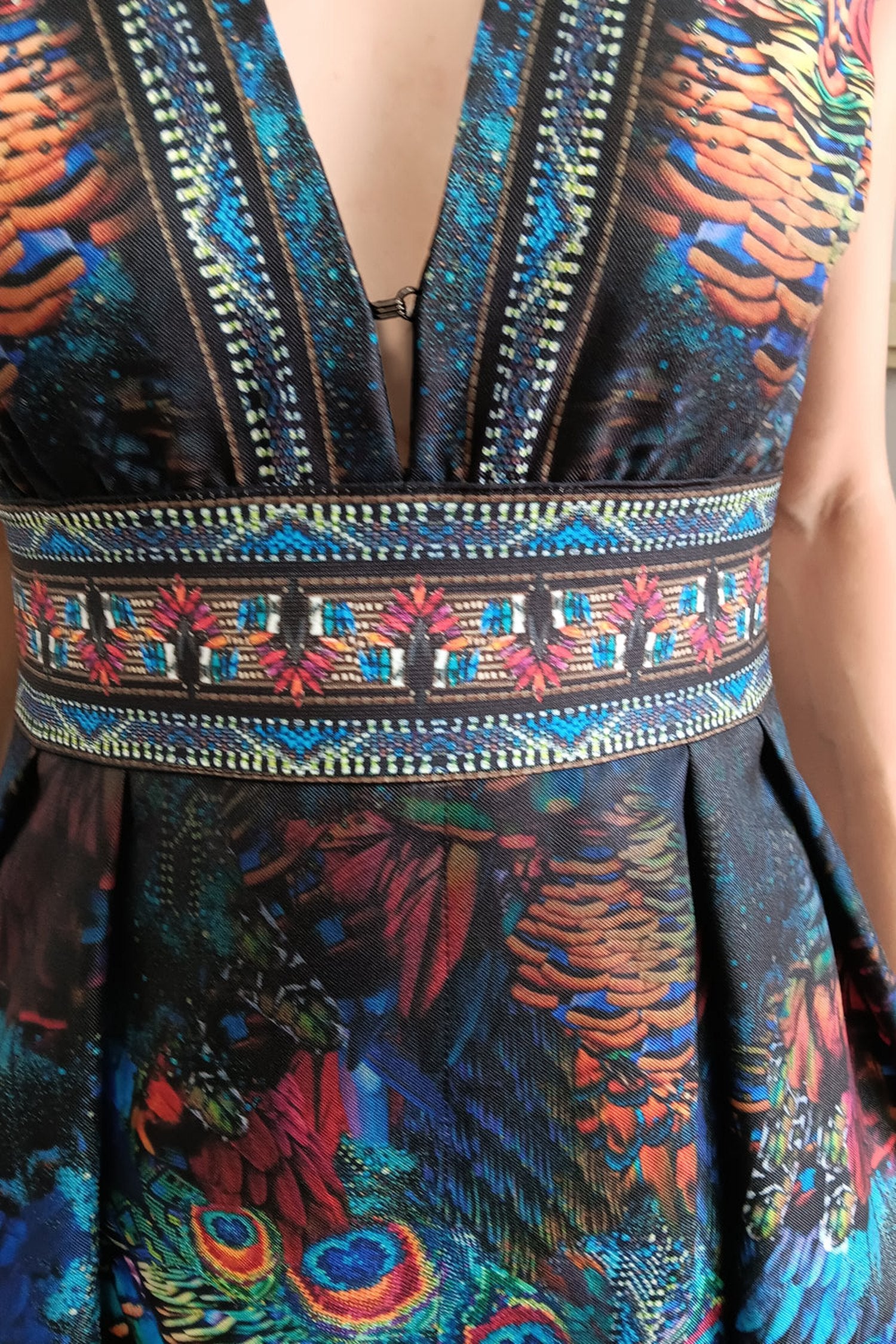 ROBE LONGUE TAILLE EMPIRE GRACIA LIN EN LIN - AMAZONIA