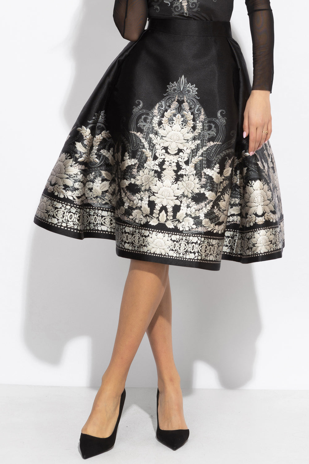 FLARED SKIRT - FROZEN LOTUS