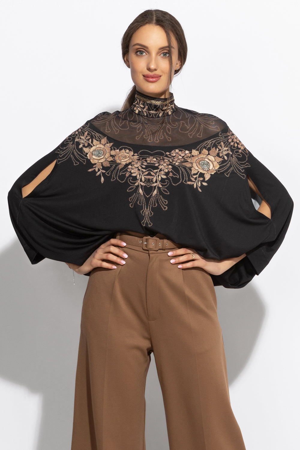 BLOUSE GRATUITE - ROSES DORÉES