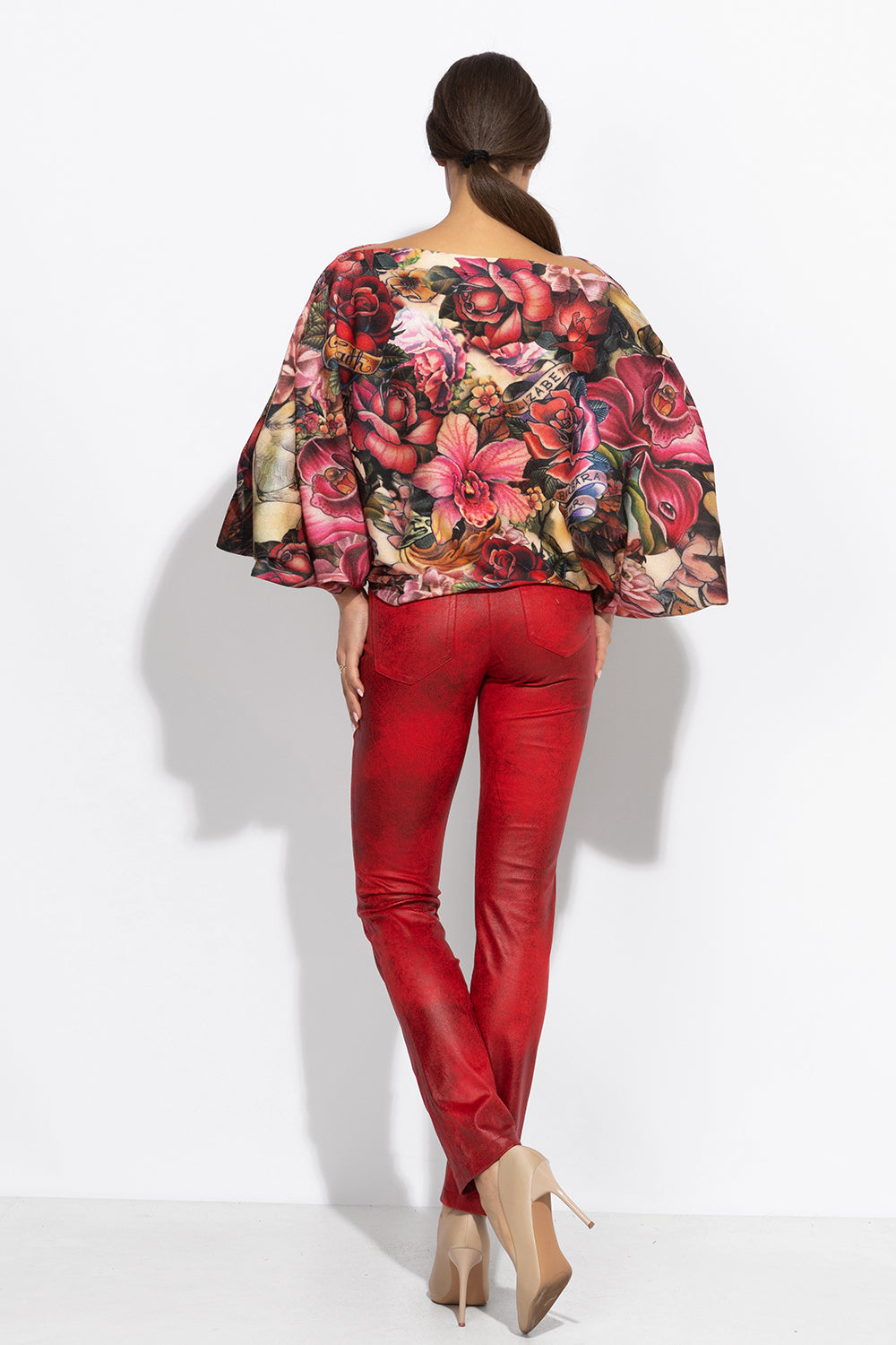 PANTALON SKINNY 5-POCHE EN ROUGE - ESSENTIELS