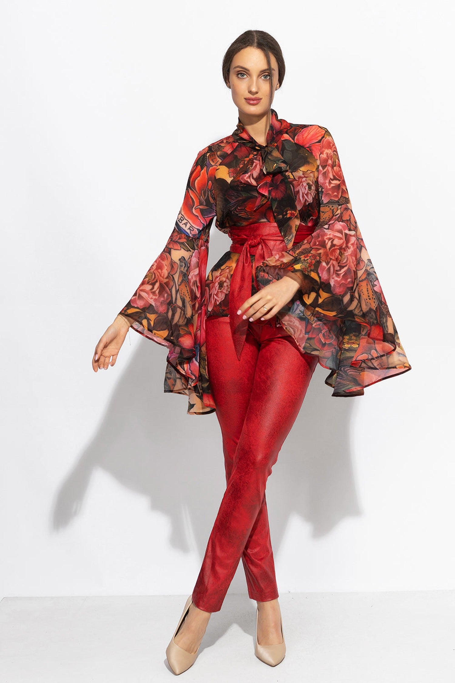 DESIGNER SHIRT WITH FLARED SLEEVES - TATTOO STAR