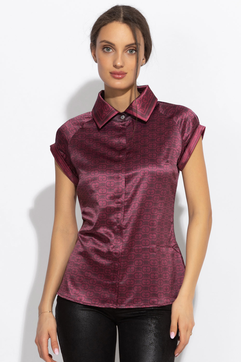 Chemise à manches raglan - logo bordeaux