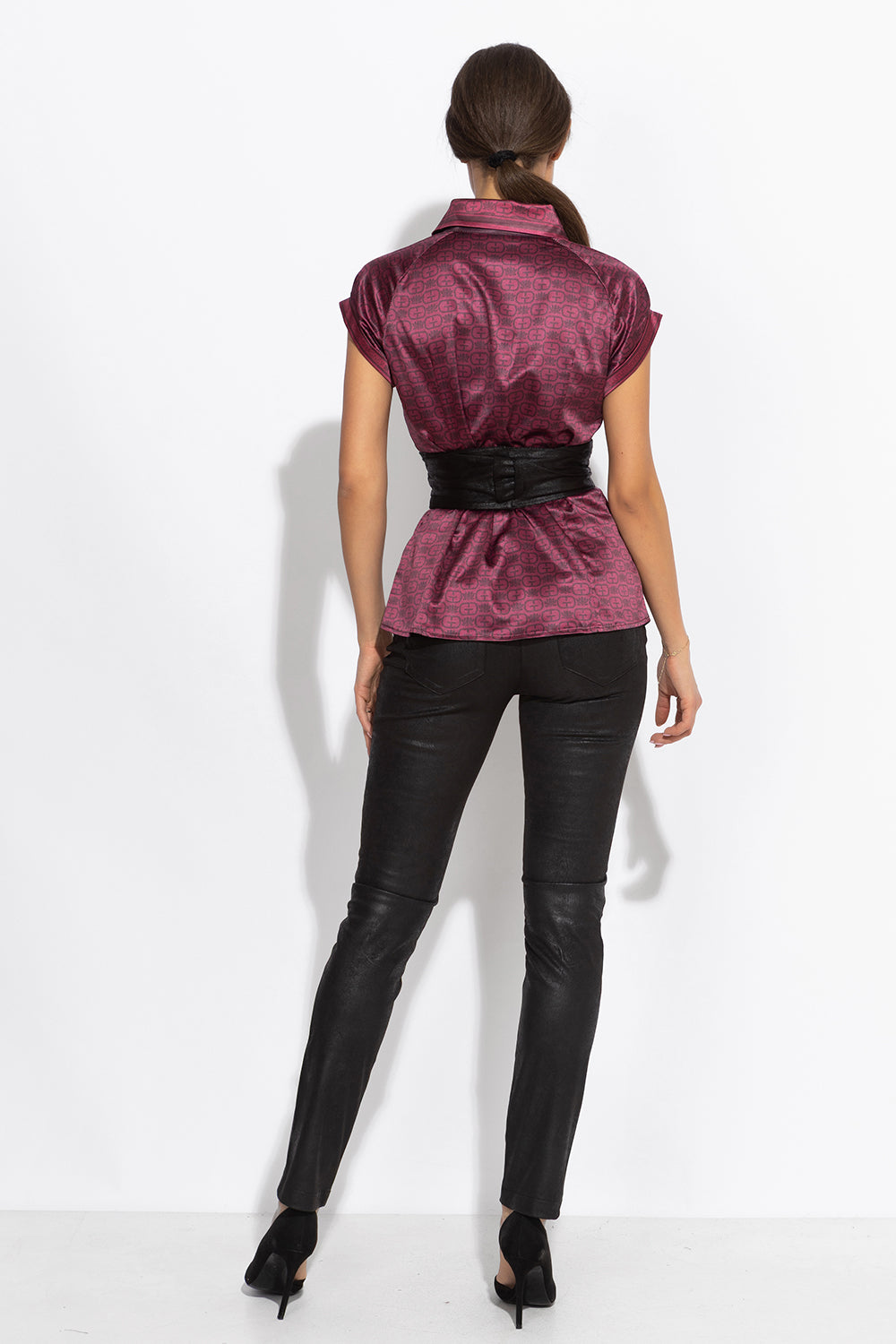 Chemise à manches raglan - logo bordeaux