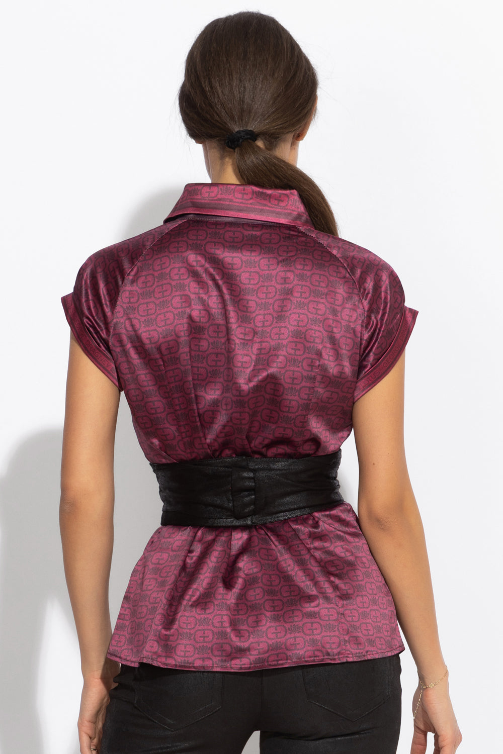 Chemise à manches raglan - logo bordeaux