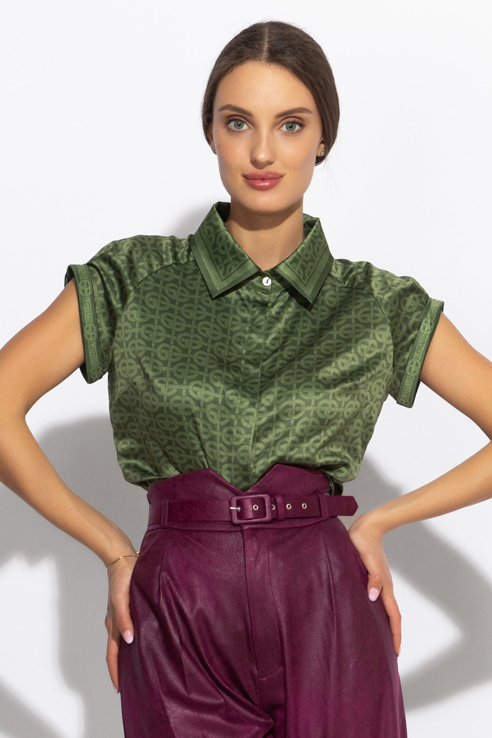 RAGLAN SLEEVE SHIRT - EMERALD GREEN LOGO