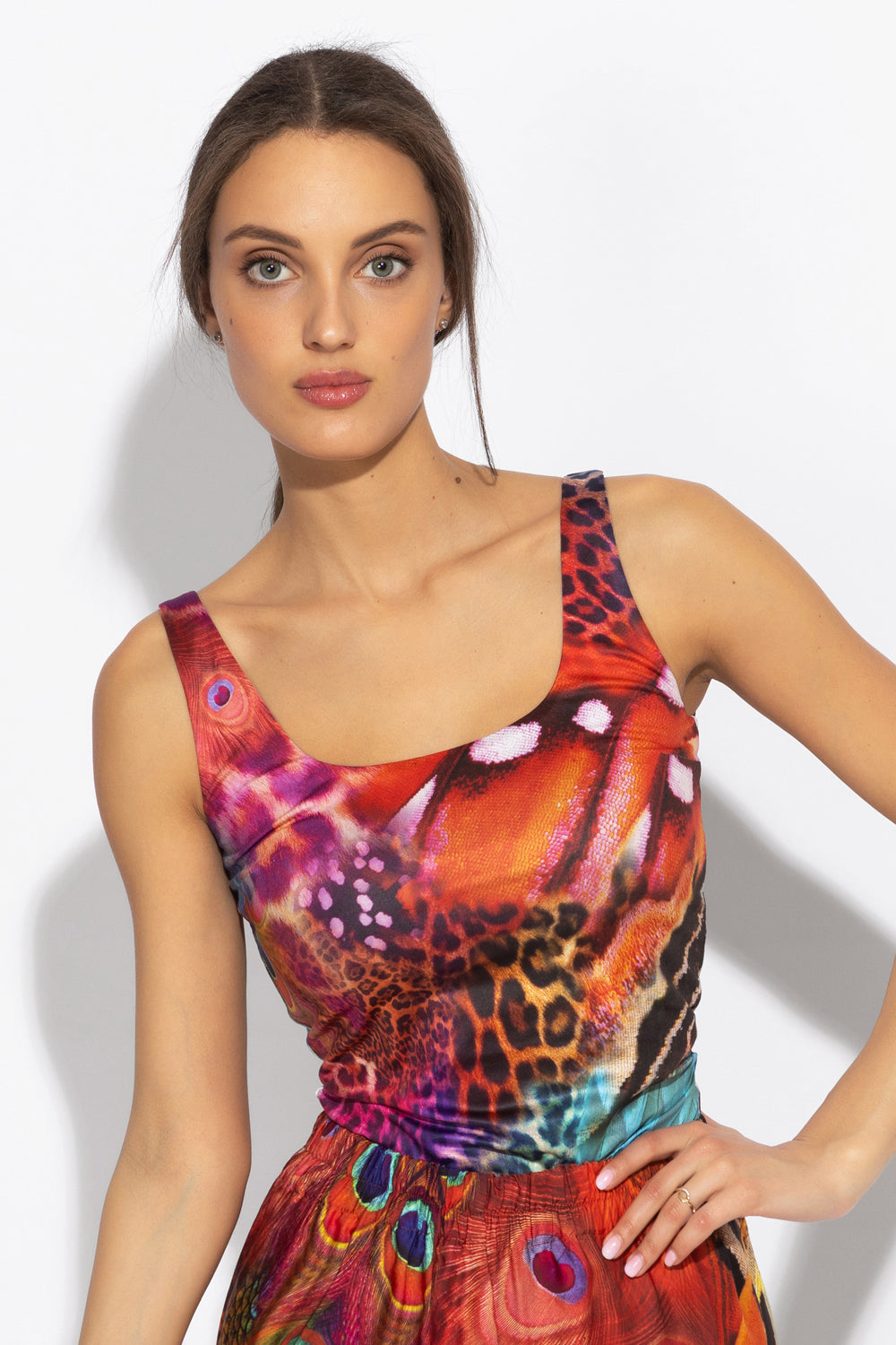 BASIC TANK TOP - LEO NEON WILD