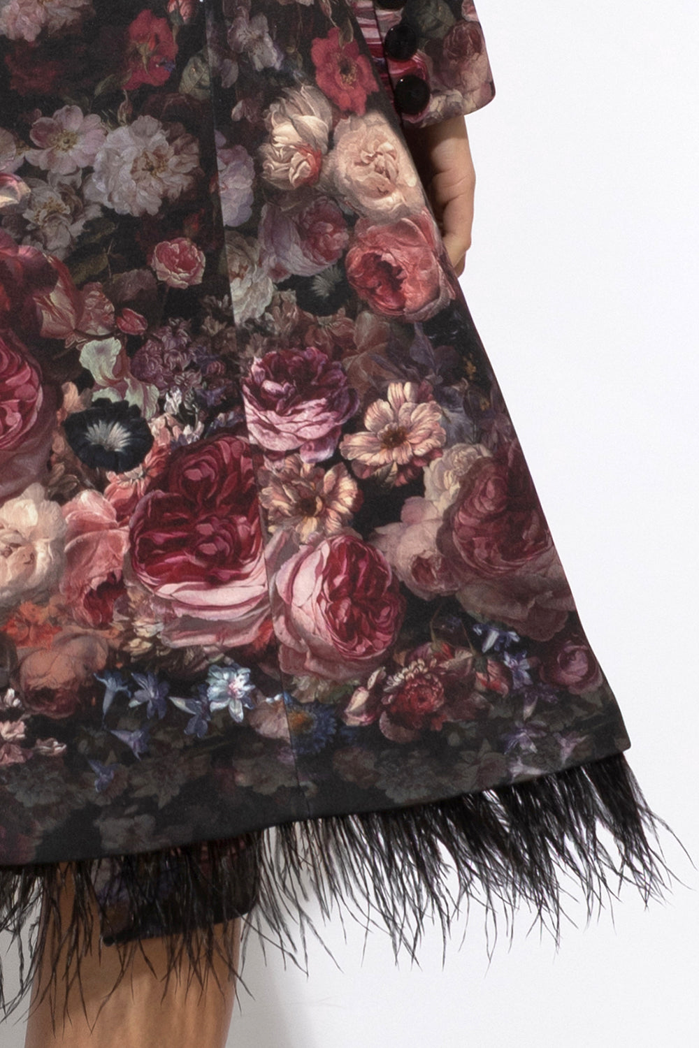 SCUBA NEOPREN COAT - VINTAGE FLOWERS JIORO ПАЛТО ОТ СКУБА НЕОПРЕН - VINTAGE FLOWERS JIORO