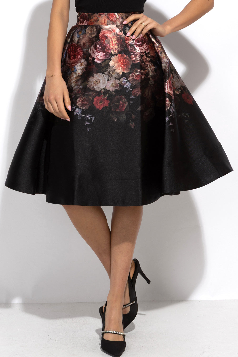 CUT SKIRT - VINTAGE FLOWERS