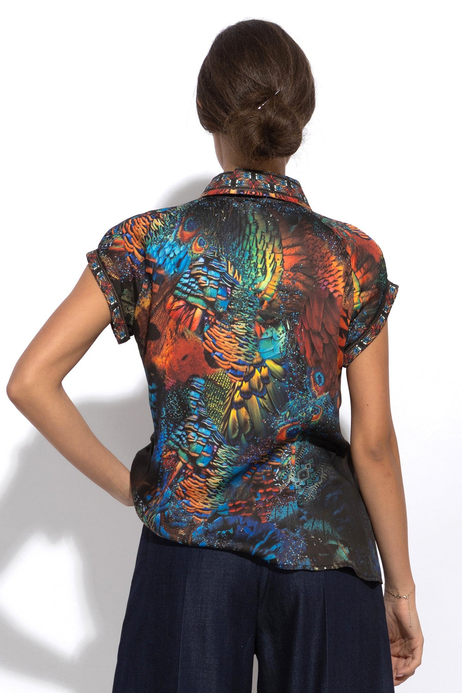 VISCOSE RAGLAN SLEEVE SHIRT - AMAZONIA JIORO РИЗА С РЕГЛАН РЪКАВ ОТ ВИСКОЗА - AMAZONIA JIORO