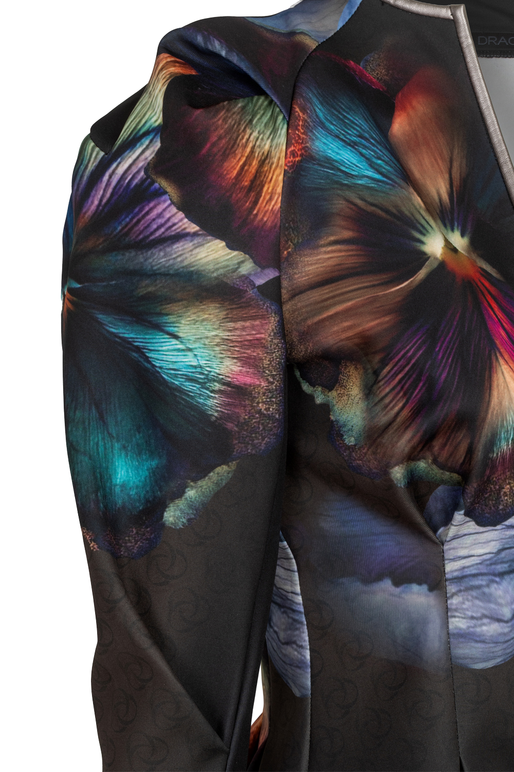 FITTED SCUBA NEOPREN BLAZER - VIOLET