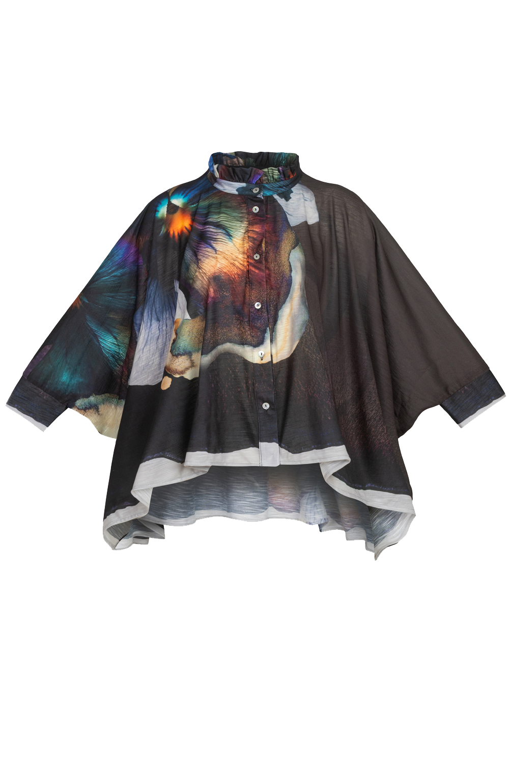 SQUARE TUNIC WITH RUFFLED COLLAR - VIOLET JIORO ΠΠ‘ΠΠΠΠ’Π ΠΠ§ΠΠ ΠΠΠΠΠ ΠΠ’ΠΠ Π’Π£ΠΠΠΠ - VIOLET JIORO