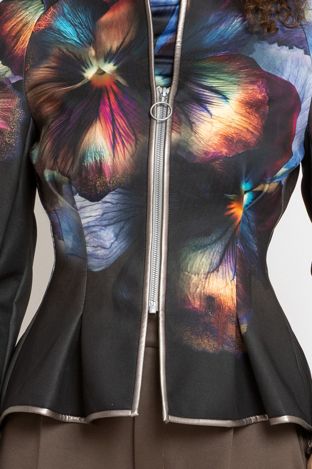 FITTED SCUBA NEOPREN BLAZER - VIOLET