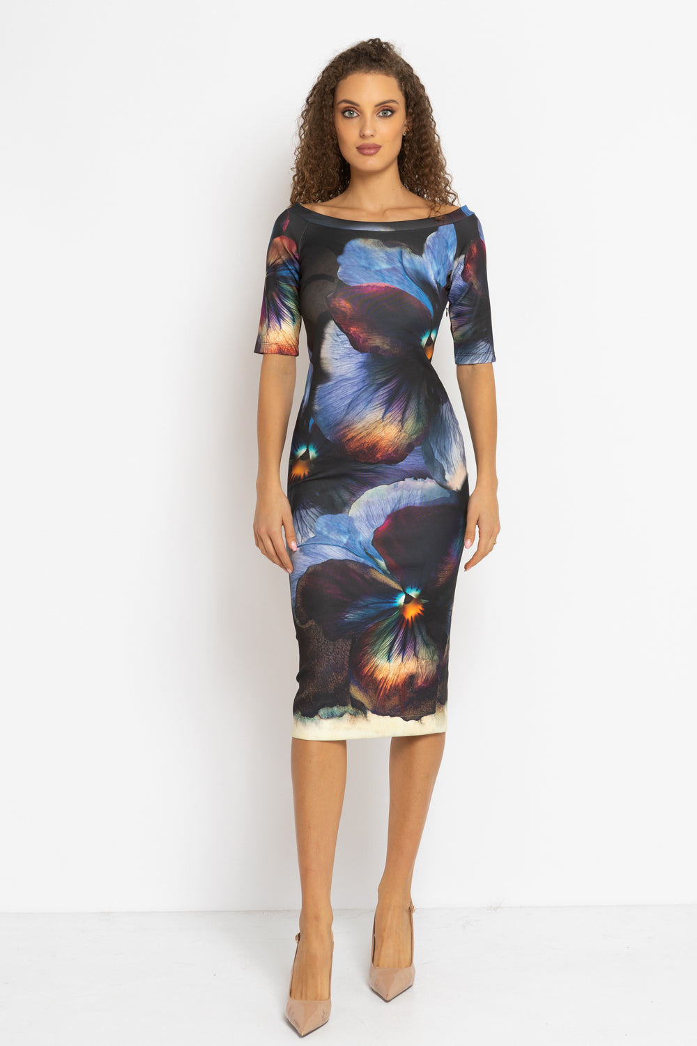 OPEN SHOULDERS DRESS - VIOLET JIORO РОКЛЯ С ОТКРИТИ РАМЕНЕ - VIOLET JIORO