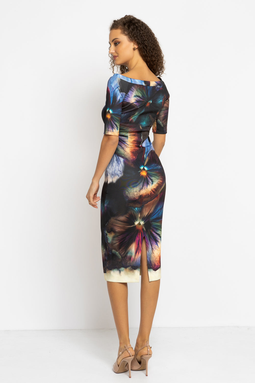 OPEN SHOULDERS DRESS - VIOLET JIORO РОКЛЯ С ОТКРИТИ РАМЕНЕ - VIOLET JIORO