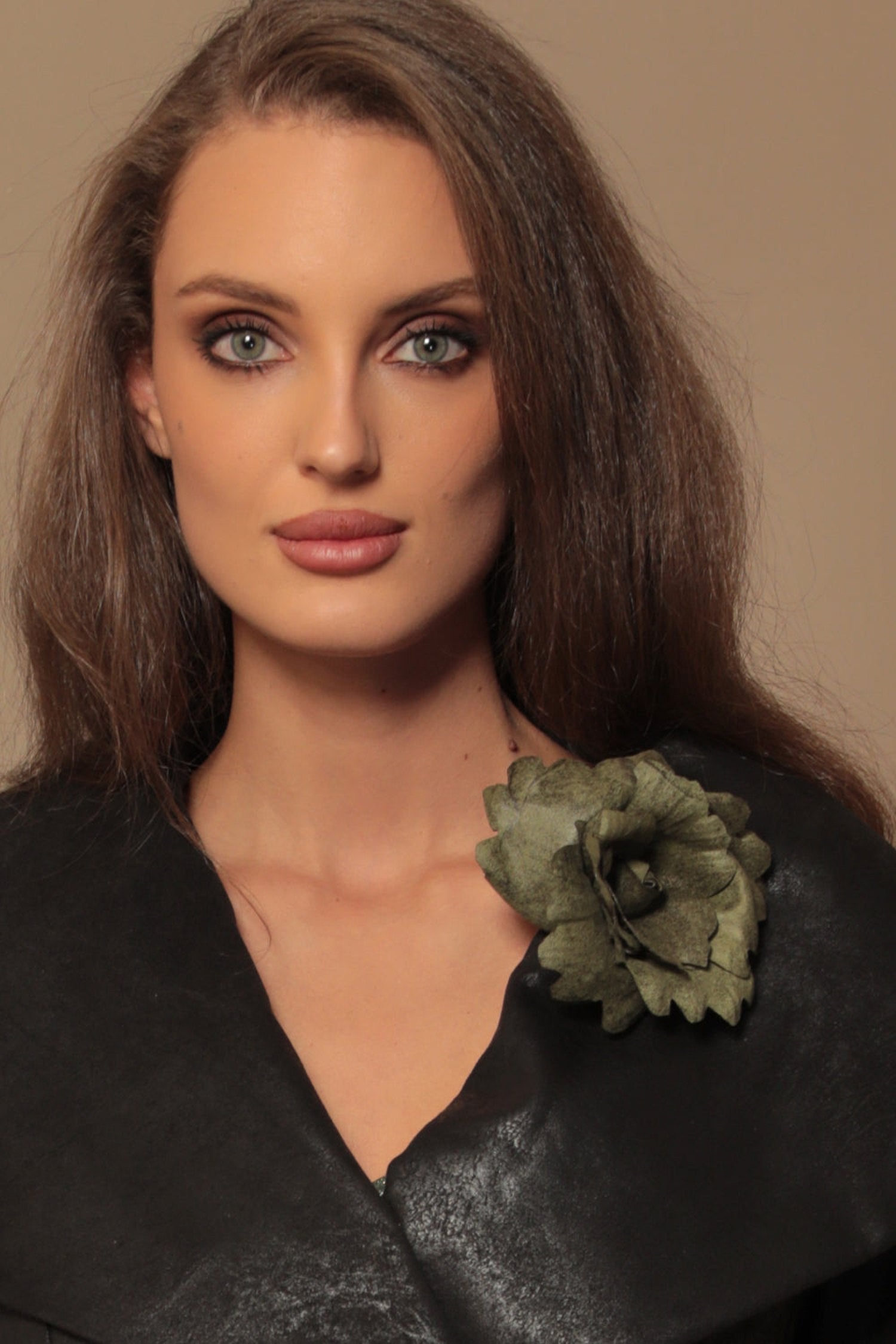 SUEDE-LOOK BLAZER WITH ASYMMETRICAL CLOSURE IN BLACK - ESSENTIALS