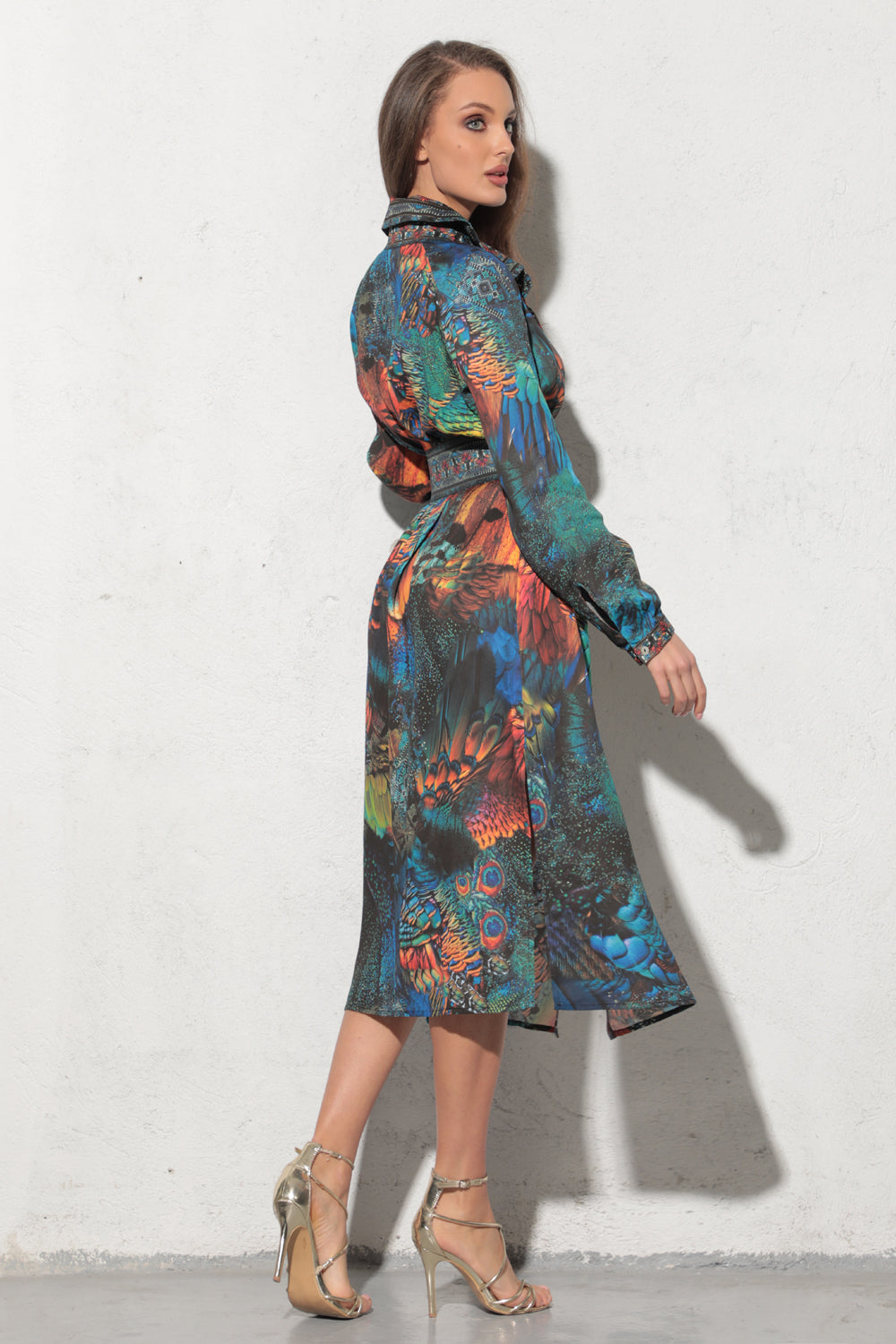 Robe chemise en viscose avec ceinture amovible - Amazonia