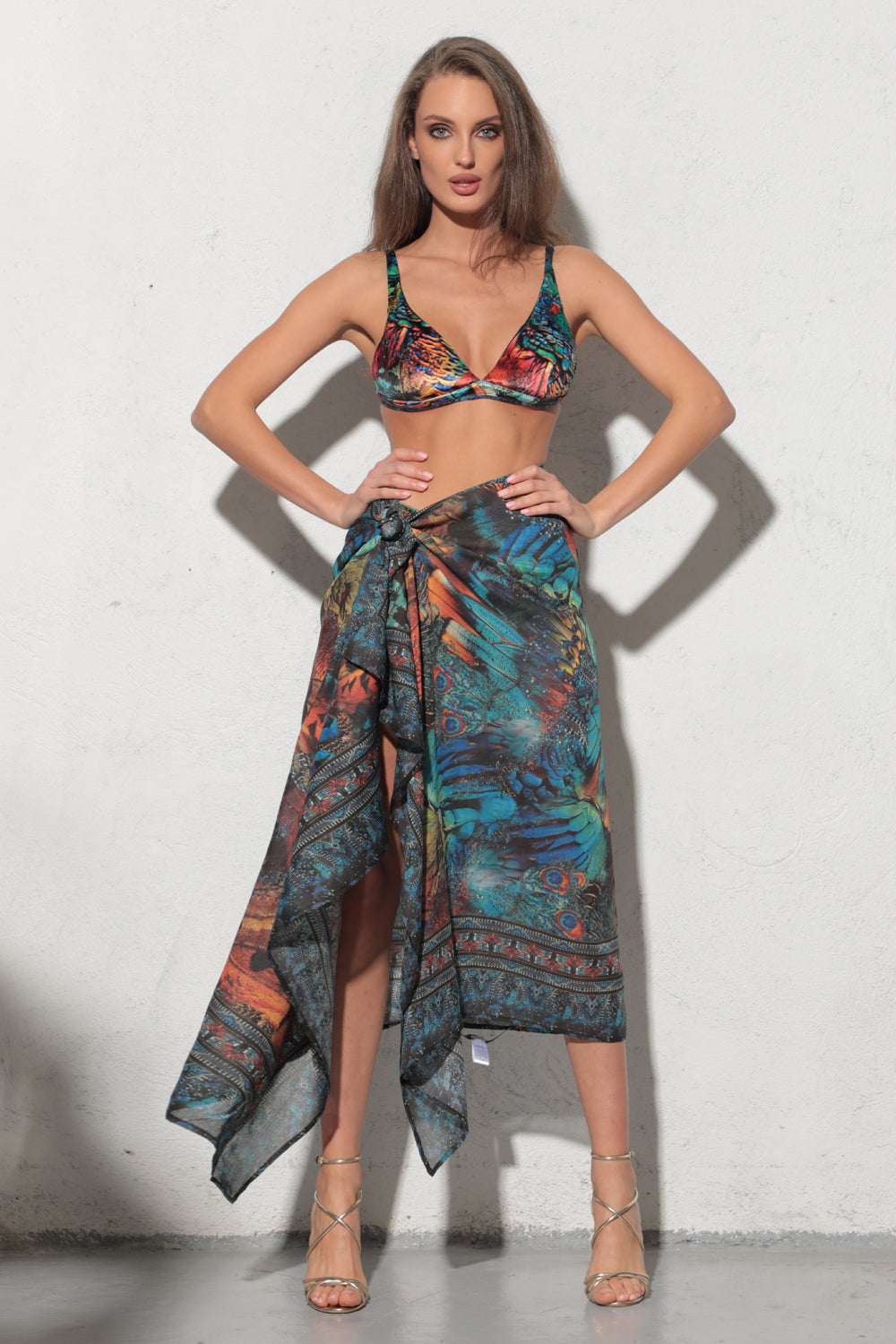 SET OF PAREO AND SMALL SCARF – AMAZONIA