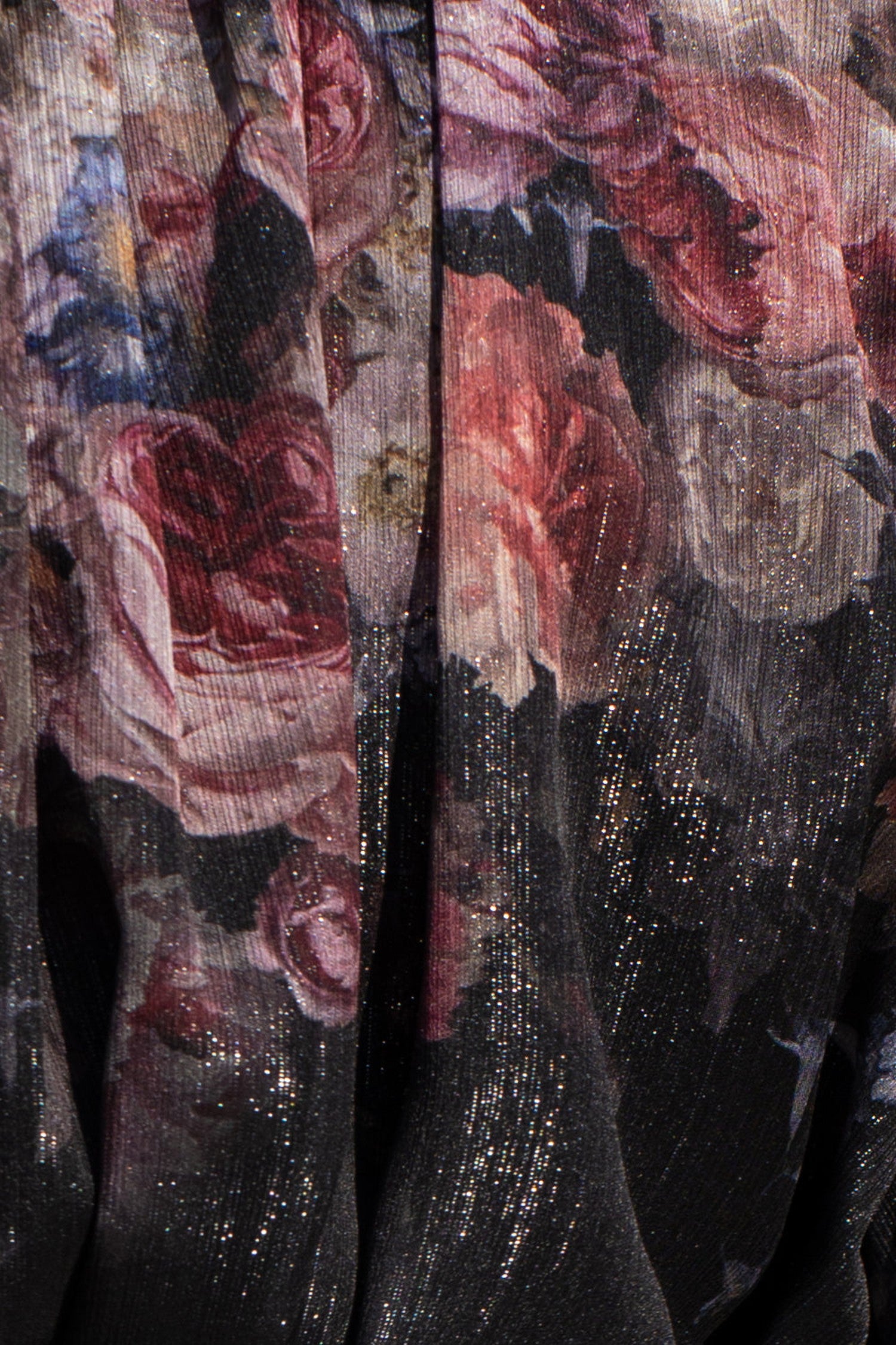 ROBE AVEC MANCHES BOUFFANTES - FLEURS VINTAGES