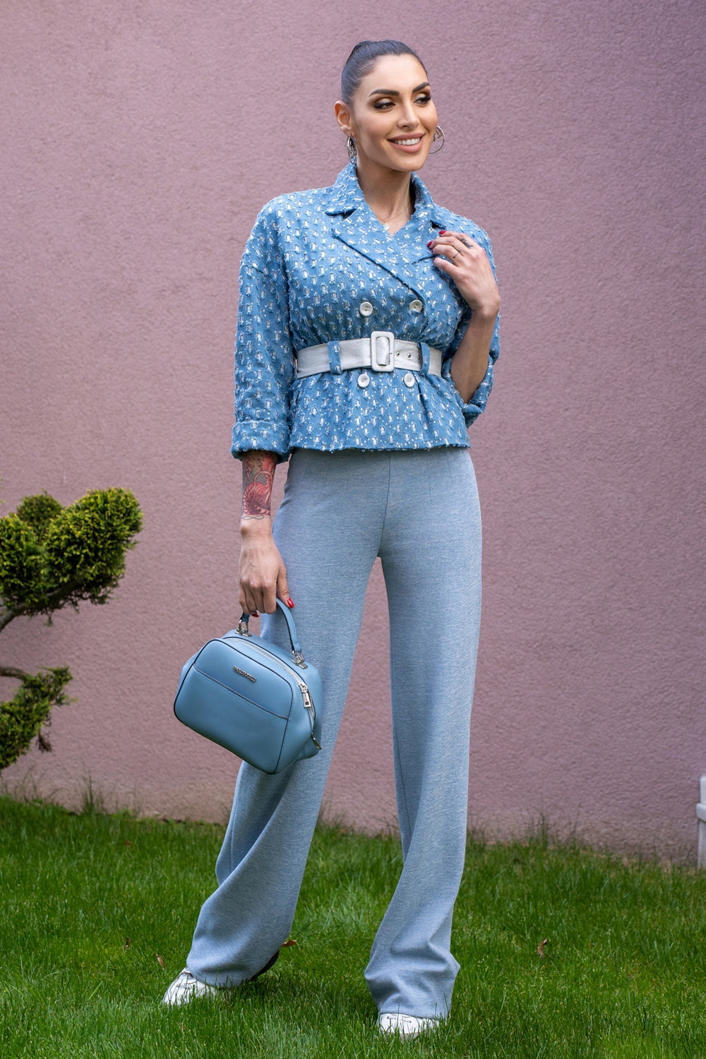 ΤΖΑΚΕΤ DENIM ΜΕ BROCADE - ESSENTIALS
