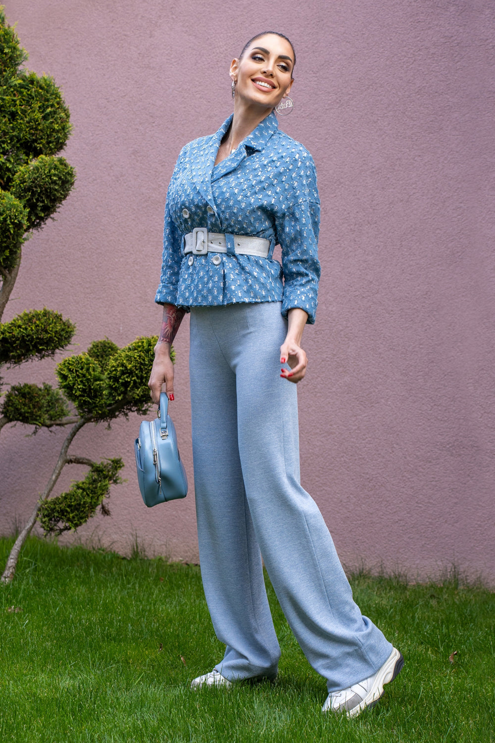 ΤΖΑΚΕΤ DENIM ΜΕ BROCADE - ESSENTIALS