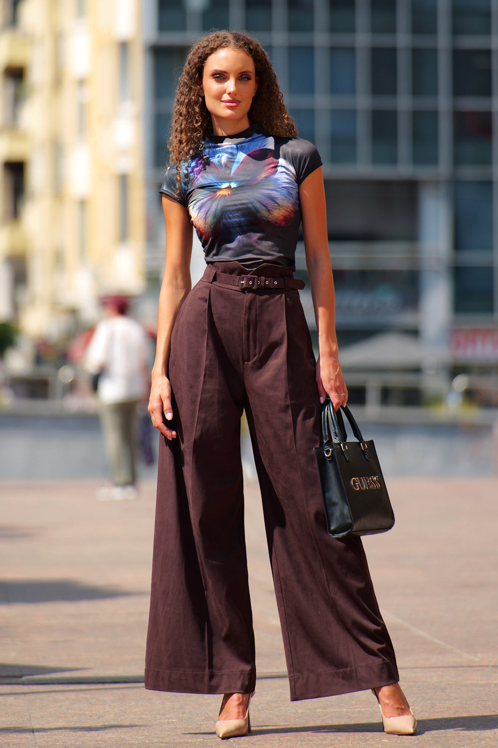 BASIC KNIT BLOUSE - VIOLET