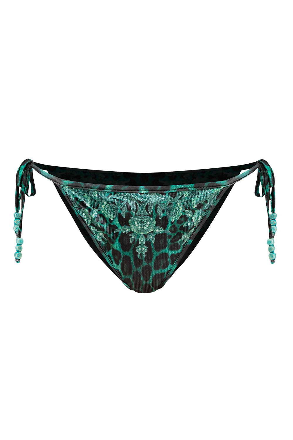 VELVET SWIM BOTTOM - LEO NEON GREEN