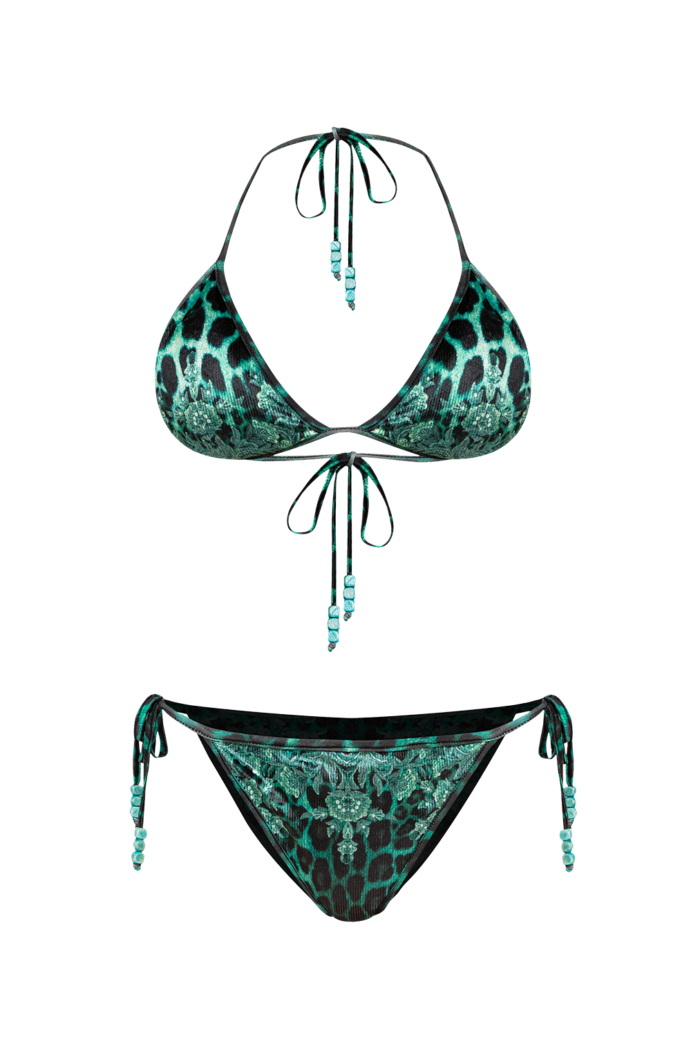 VELVET SWIM BOTTOM - LEO NEON GREEN