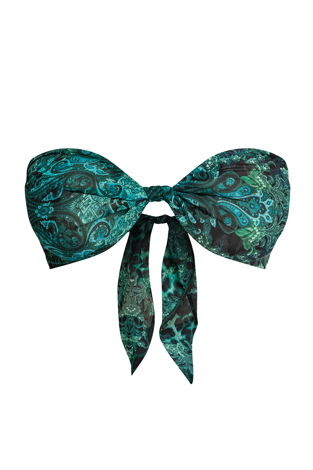 SILK VISCOSE PAREO AND SCARF SET - LEO NEON GREEN