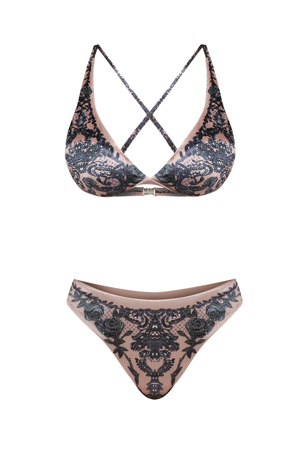 RIPS VELVET BIKINI ΜΑΓΙΟ - GRAFFITI POWDER