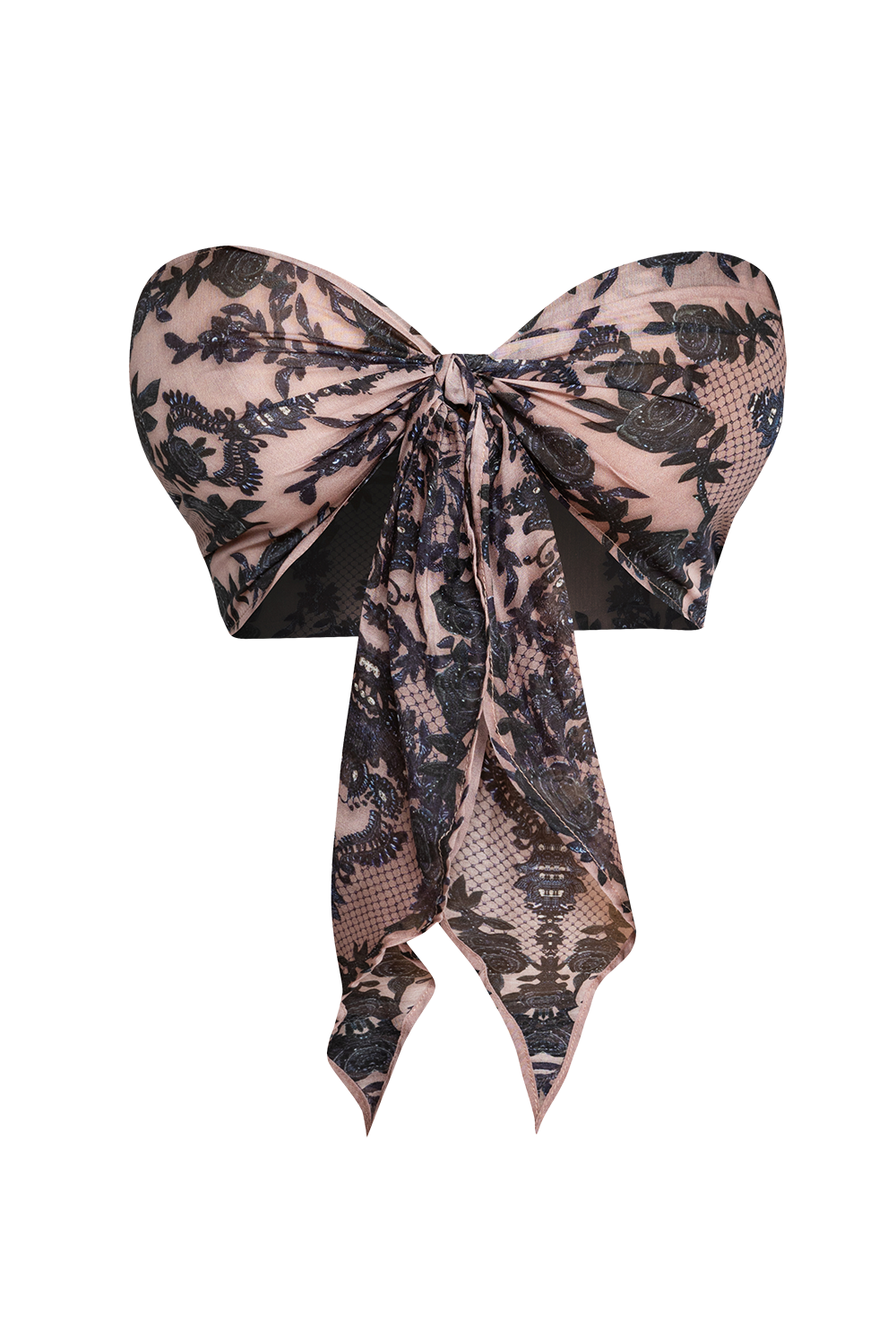 SILK VISCOSE PAREO AND SCARF SET - GRAFFITI POWDER