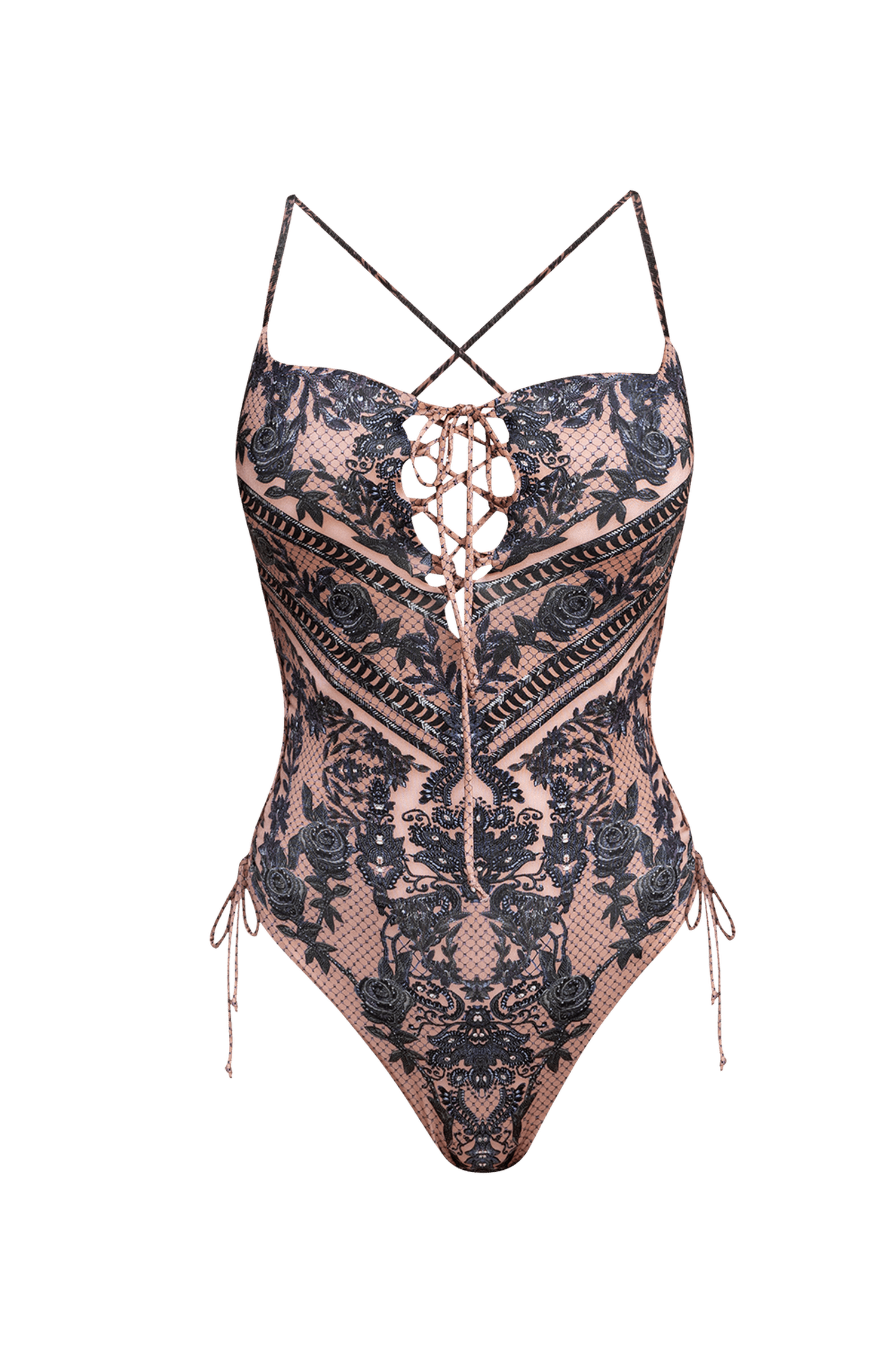 MAILLOT DE BAIN UNE-PIÈCE AVEC COUSSINETS - POUDRE GRAFFITI