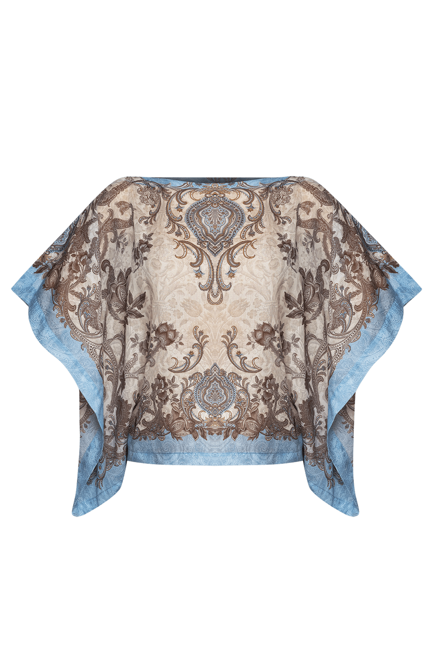 BLOUSE AMPLE EN COTON DE SOIE - CIEL PAISLEY