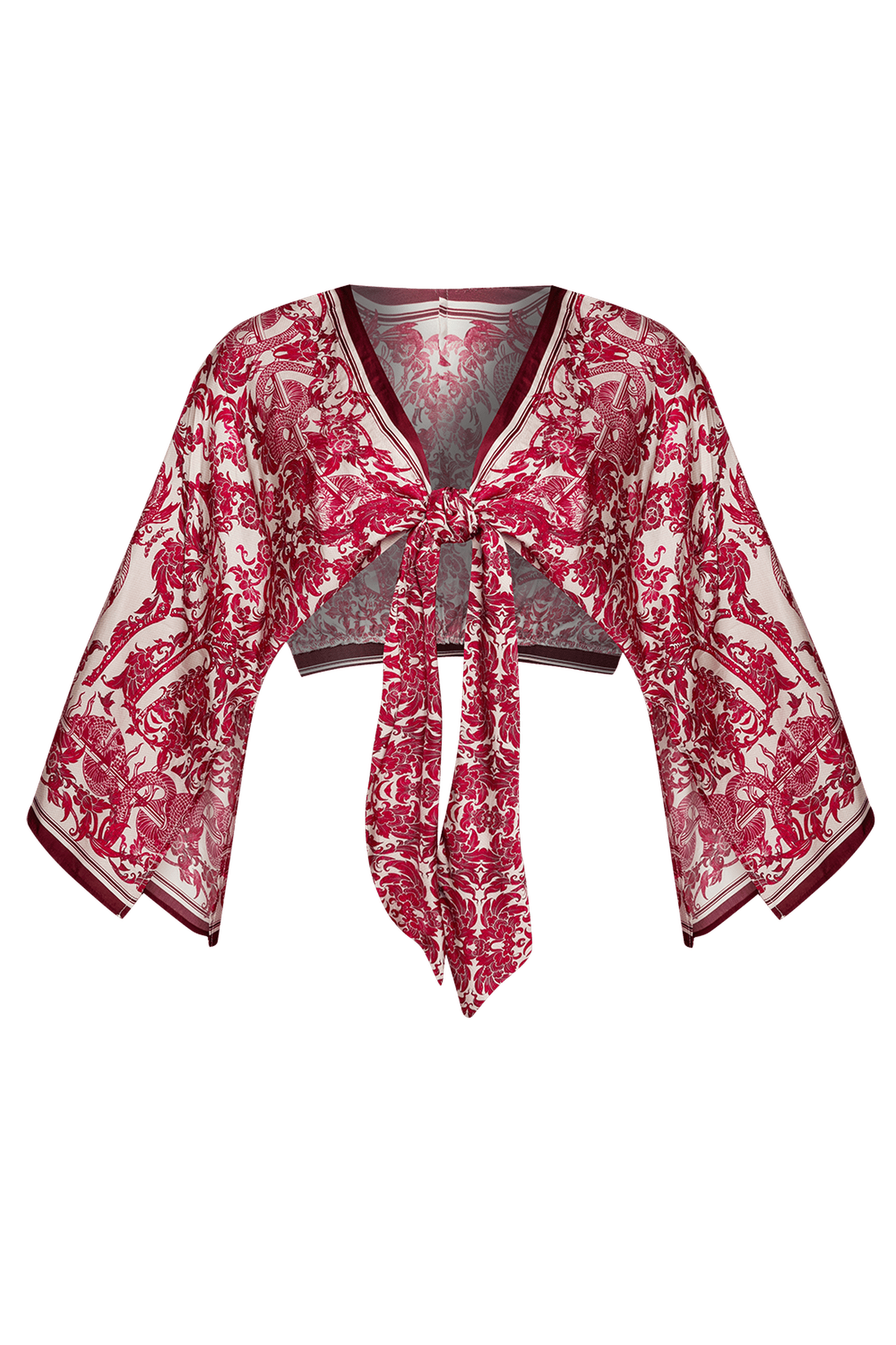 KIMONO COURT EN VISCOSE - ASIA BORDEAUX