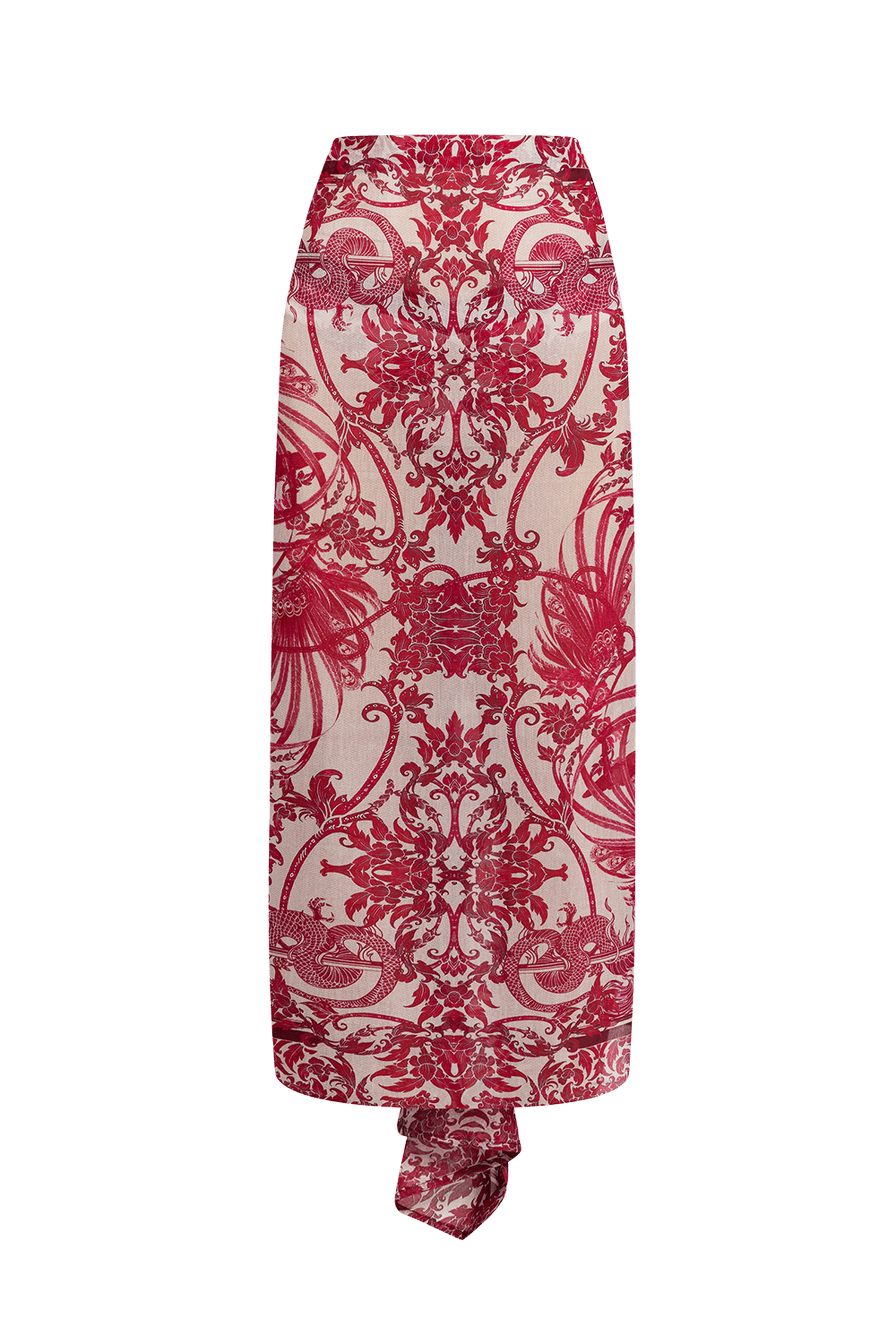 ENSEMBLE PAREO ET ÉCHARPE EN COTON SOIE - ASIA BORDEAUX