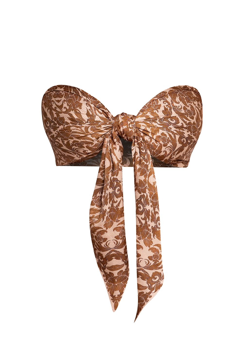 LOOSE PANTS AND VISCOSE SCARF SET - ASIA BEIGE