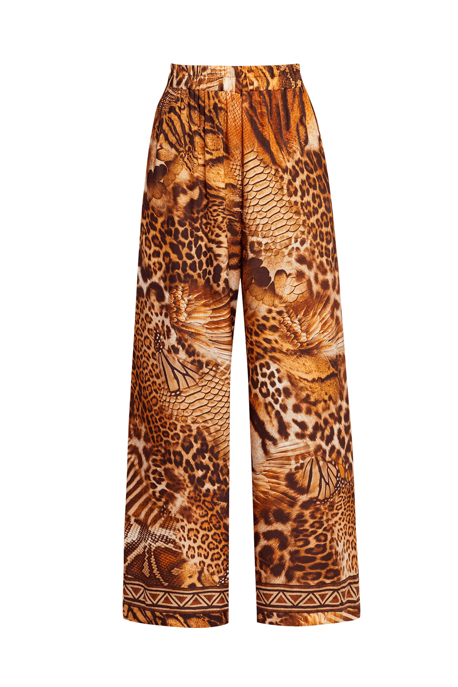 PANTALON AMPLE EN VISCOSE TWILL AVEC POCHES - LEO SABLE