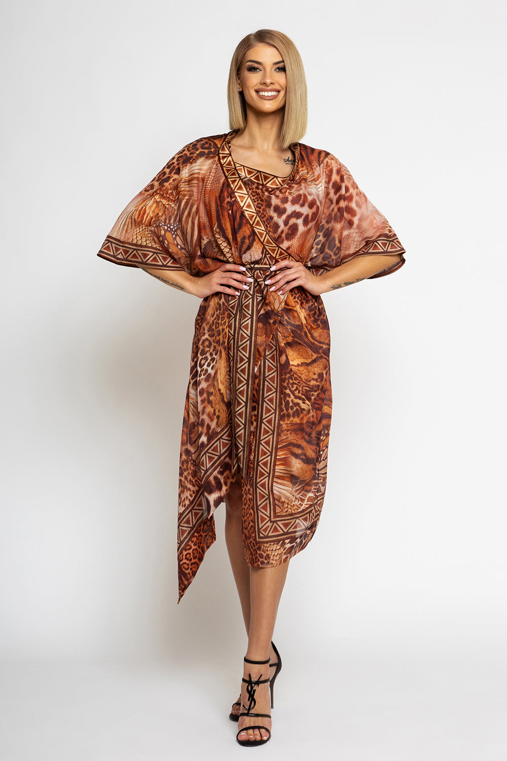 KIMONO EN COTON DE SOIE - LEO SABLE