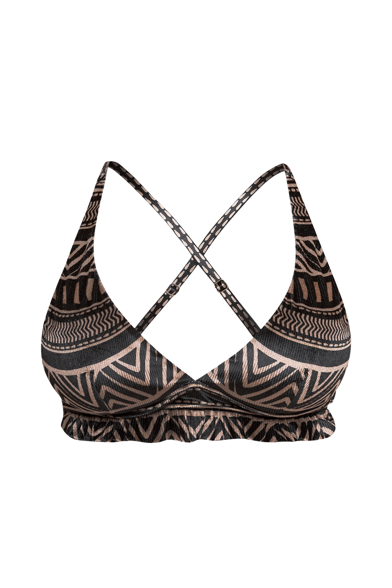 TOP STYLE TRIANGLE EN VELOURS - TRIBAL