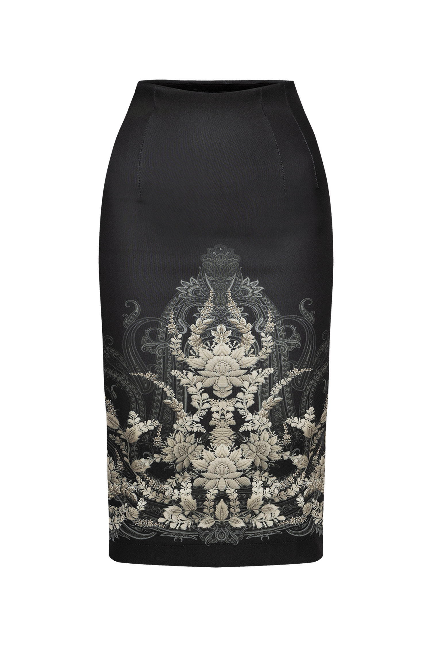 PENCIL SKIRT - FROZEN LOTUS JIORO ПОЛА ДО КОЛЯНОТО - FROZEN LOTUS JIORO