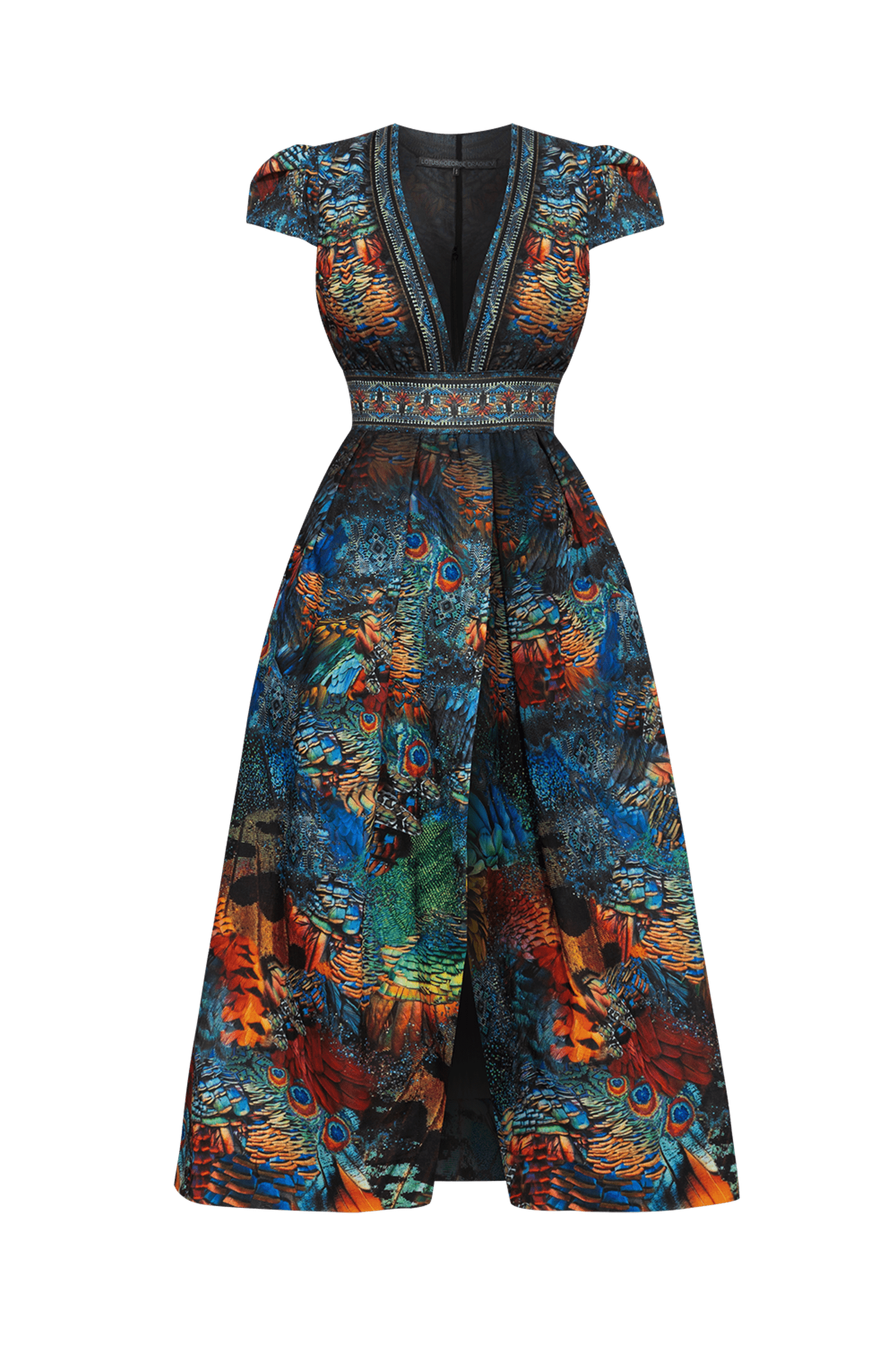ROBE LONGUE TAILLE EMPIRE GRACIA LIN EN LIN - AMAZONIA