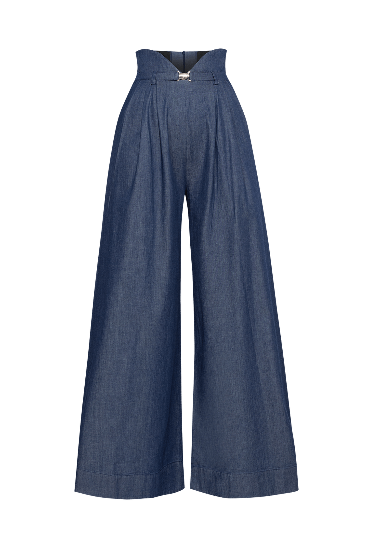 HIGH WAIST WIDE LEG DENIM PANTS - ESSENTIALS JIORO ДЕНИМЕН ПАНТАЛОН С МНОГО ШИРОКИ КРАЧОЛИ И ВИСОКА ТАЛИЯ - ESSENTIALS JIORO
