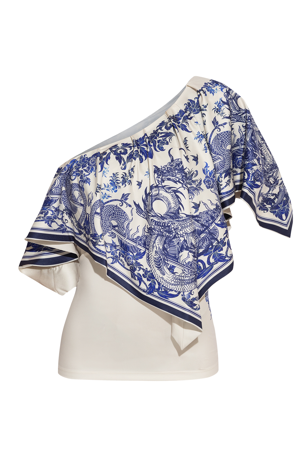 ELEGANT TOP WITH BARE SHOULDER - ASIA SKY