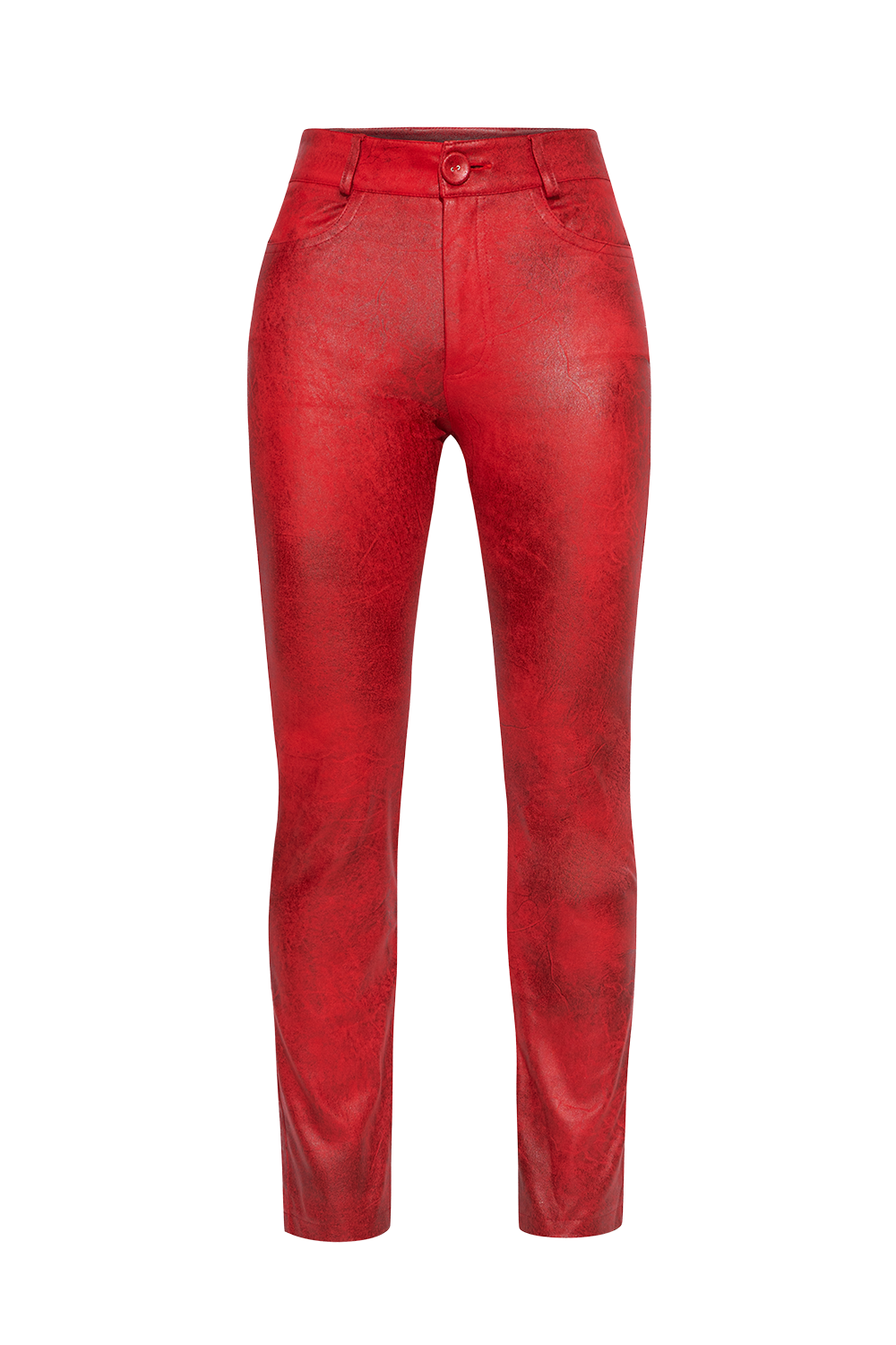 PANTALON SKINNY 5-POCHE EN ROUGE - ESSENTIELS