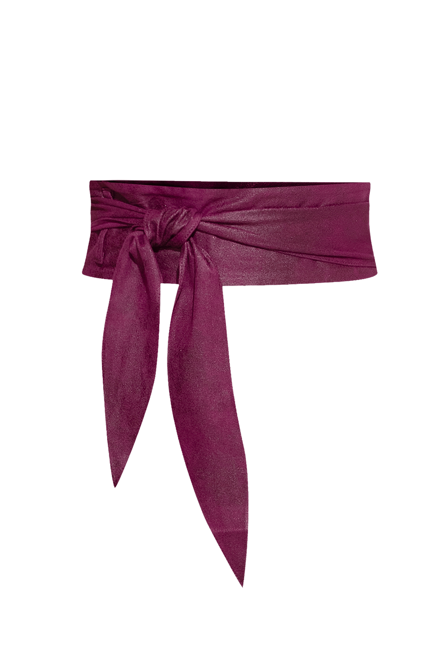 CEINTURE STYLE ENROULÉE - SIMILI DAIM EN BOURGOGNE - ESSENTIELS