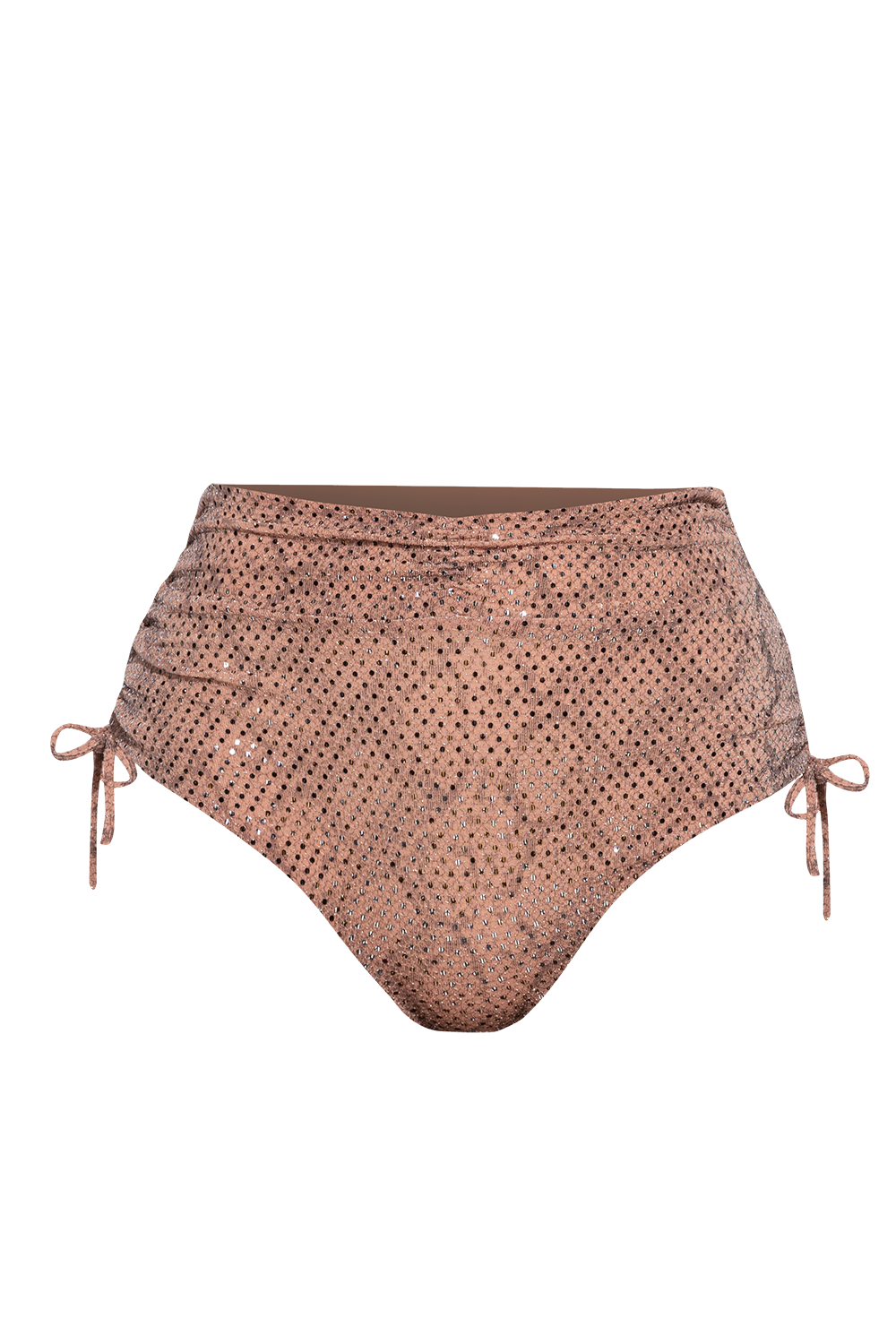 HIGH WAIST BOTTOM IN POWDER WITH GLITTER - ESSENTIALS