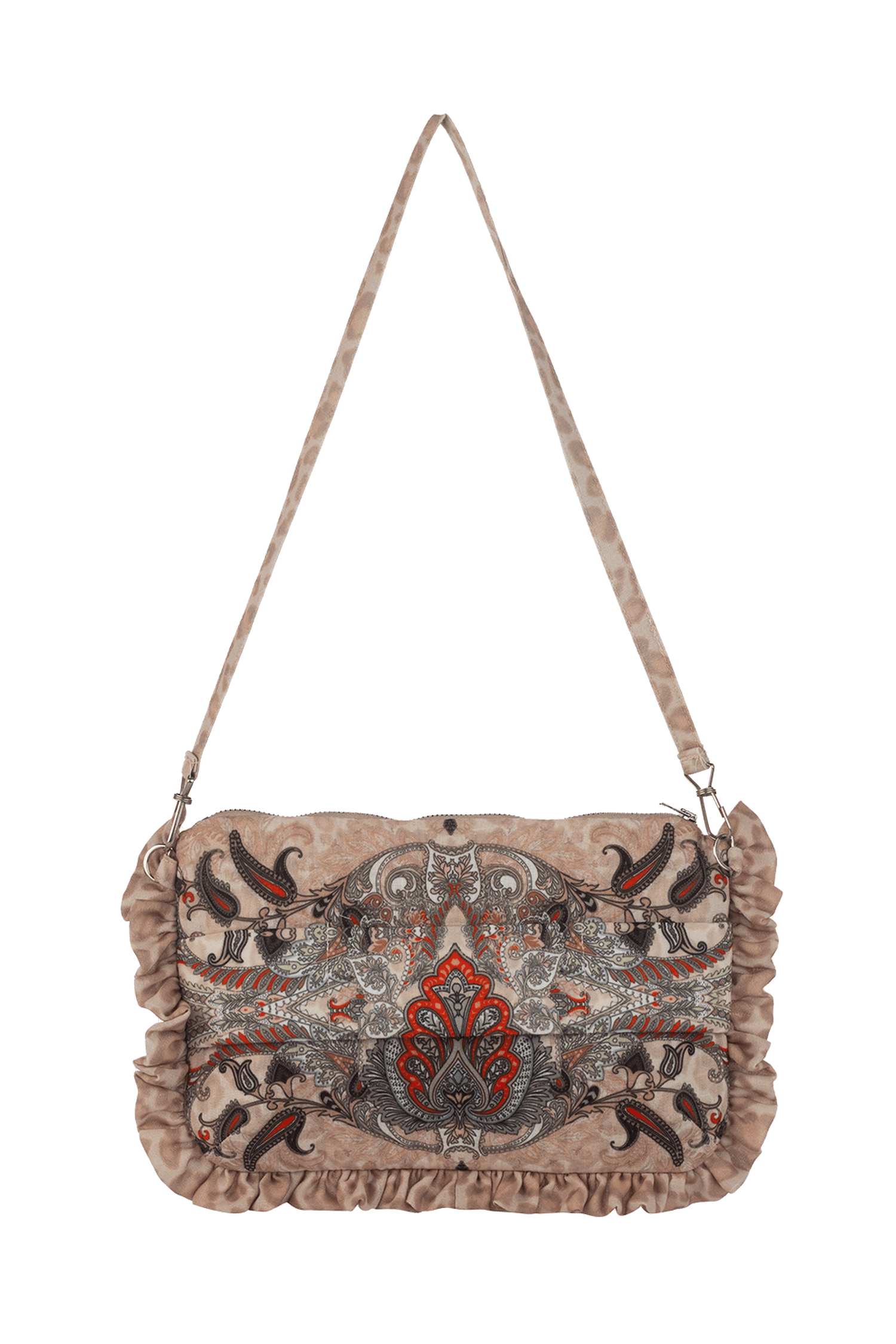 CLUTCH - PAISLEY BEIGE