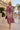 Caftan en coton de soie - Asie Bordeaux