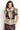 LEATHER-EFFECT GILET WITH OWL FUR TEXTURE - ESSENTIALS