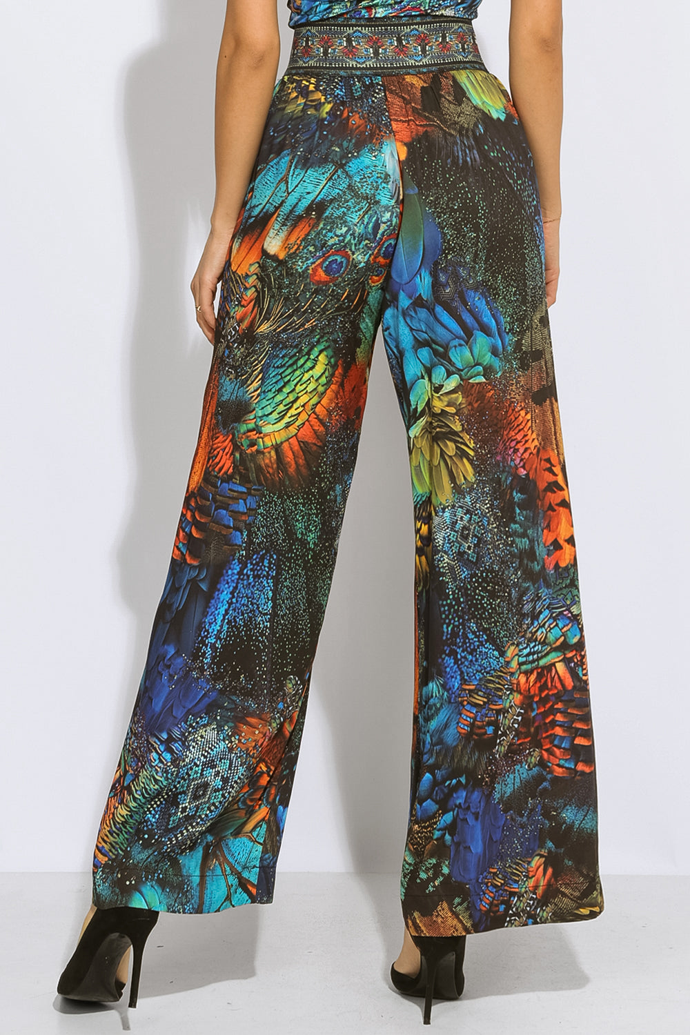 PANTALON EN VISCOSE LÂCHE - AMAZONIA