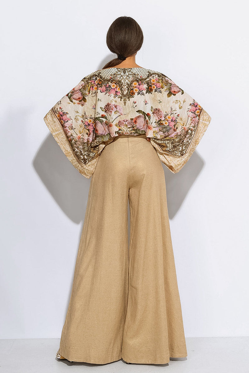 BLOUSE AMPLE - FLEURS BAROQUES